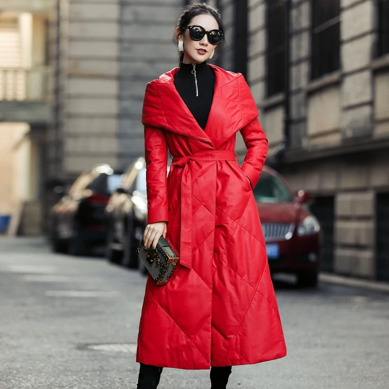 

Real Genuine Leather Jacket Autumn Winter Coat Women Clothes 2019 Korean Vintage Sheepskin Down Coat Chaqueta Mujer ZT3269