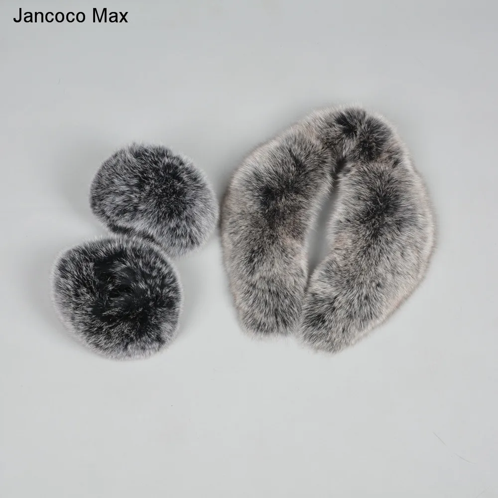 2018 New Arrival Real Fox Fur / Raccoon Fur Collar Cuffs Women Winter Fashion Magnetic Scarf S7245