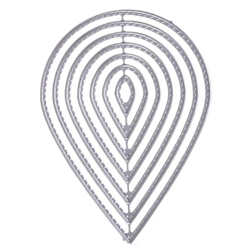

Drop Petal Cutting Dies Stencils for Scrapbooking DIY Stamp/Photo Album Embossing Dies Postcard Maker Paper Craft Tools