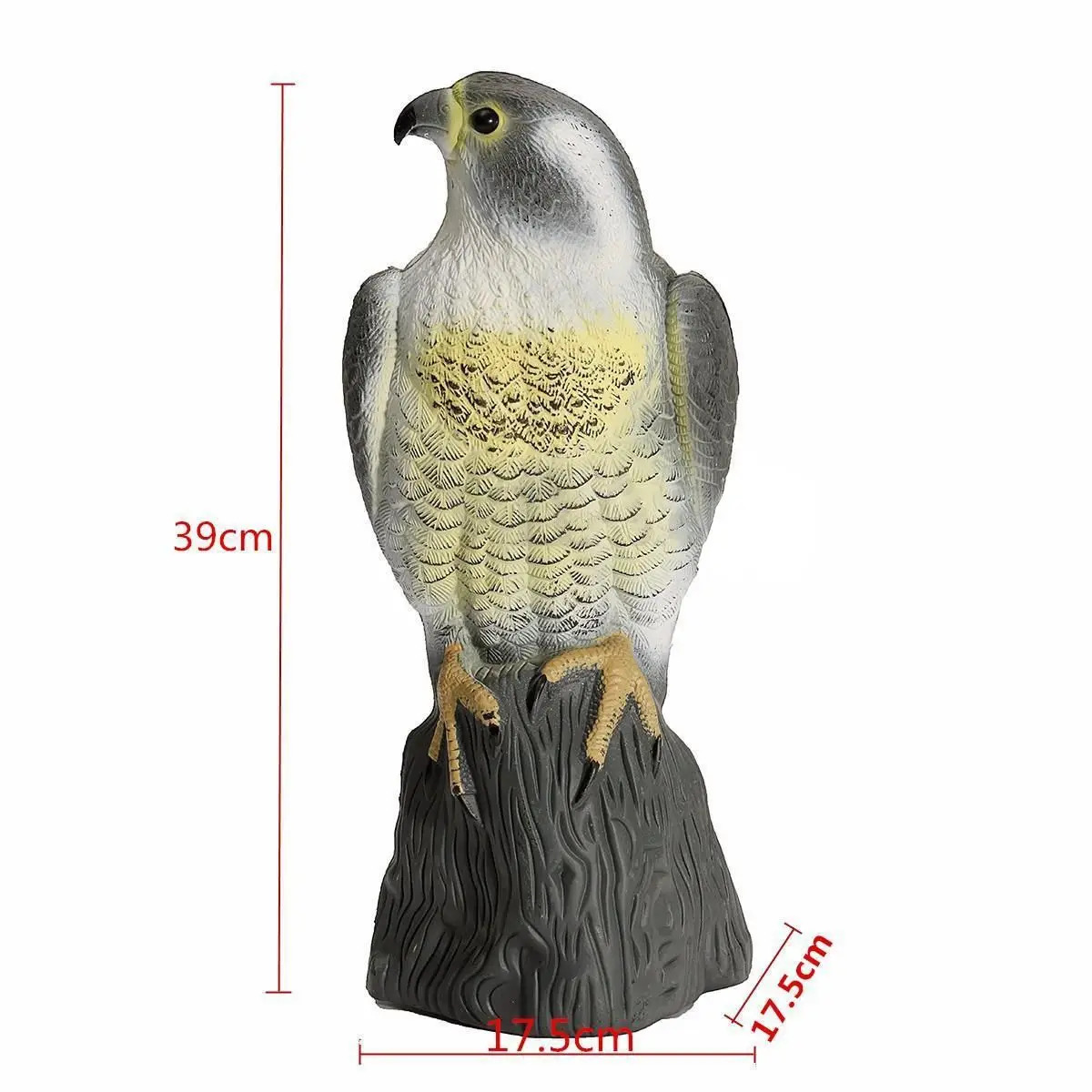 JX-LCLYL Fake Falcon Owl Hawk Hunting Decoy Deterrent Scarer Repeller Garden Lawn Decor