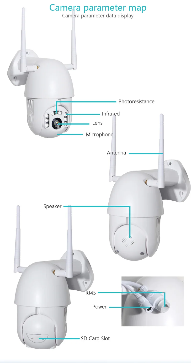 Higestone 1080P Беспроводная Высокоскоростная купольная камера WiFi Интерком наружная ip-камера безопасности 1MP 2MP камера видеонаблюдения ИК-приложение