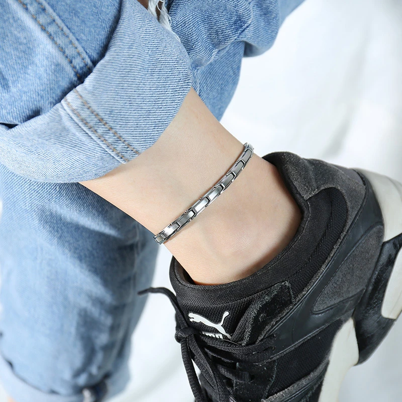 Tobilleras de acero inoxidable con clase para para el dolor de artritis, salud, energía|Tobilleras| - AliExpress