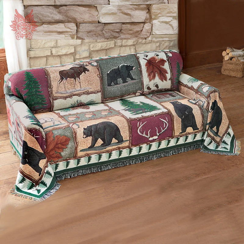 Cotton Sofa Towel Past Fl Jacquard Blanket Slip Resistant Cotton Sofa Towel Past Fl Jacquard Blanket Slip Resistant Vintage Cover Throws 175 432cm Sp2647 Free Ship In From Home Garden On