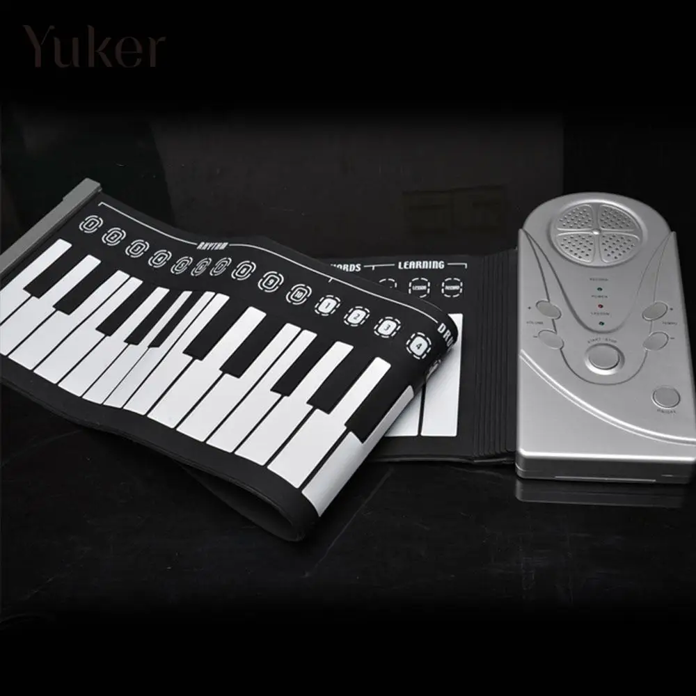

Music Keyboard Electronic Organ Flexible Silicon 49 Key Roll Up Piano 49K1 Gift Electronic Keyboard Piano with Loud Speaker
