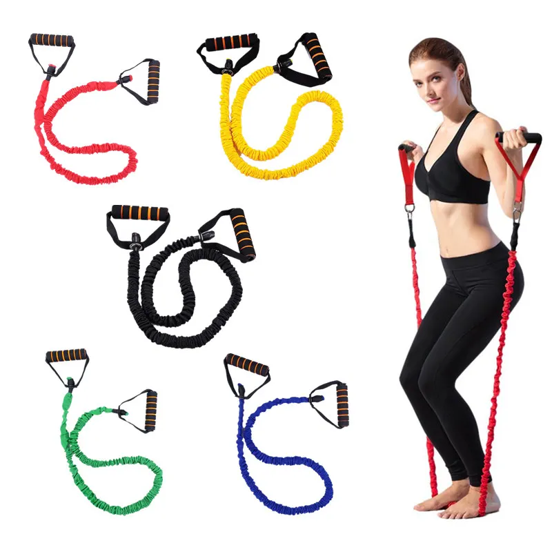 

Resistance Bands with Foam Handles Cloth Covers Tube Bands Fitness Equipment Leg strength training Home Workouts Elastic Bands