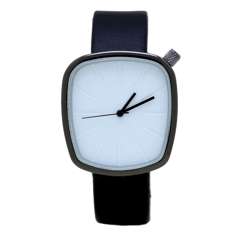 

Personality Retro Trend Trade Watch Casual Polygon Leather Watch Unisex Quartz Watches Simple Style Relogios Femininos