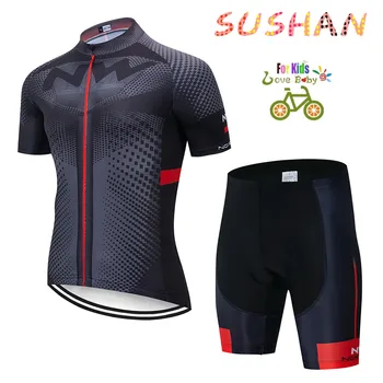

2019 Northwave Wielertruien Team Professionele Maatwerk Kinderen Rijden Pak Ademend Kids Wielertrui Set Ropa Ciclismo