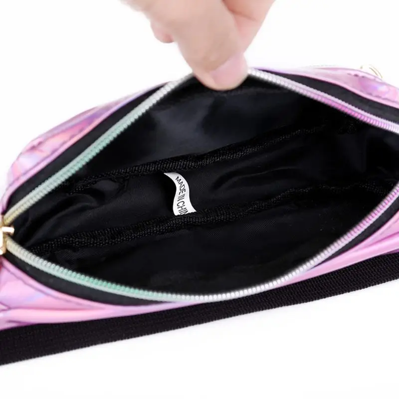 2019 новые модные Блестки для ногтей поясная сумка Водонепроницаемый поясная дорожная сумка бедра сумки для женщин девочек 20x3x8 см