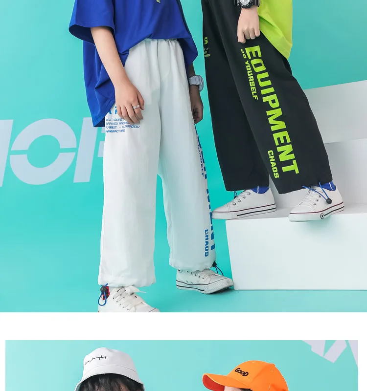 Children's clothing for boys Girls Set summer 2019 hip hop streetwear t shirt pants Childhood clothes summer clothes for kids girl (10)