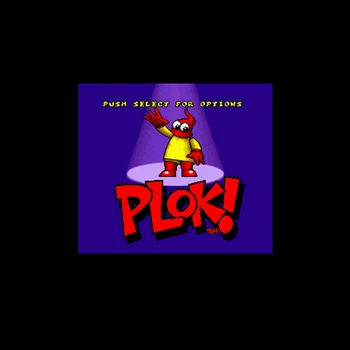 

Plok! NTSC Version 16 Bit 46 Pin Big Gray Game Card For USA Game Players