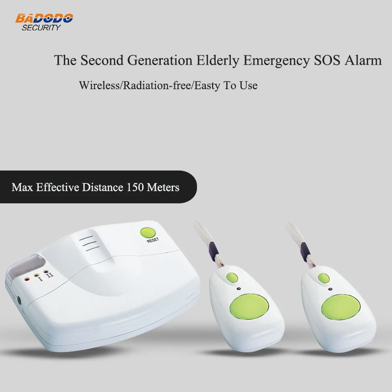

Elderly baby Patient senior Wireless SOS emergency calling help alarm panic SOS emergency button max effective distance 150m