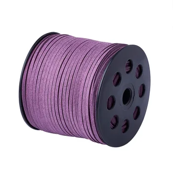 

2.7x2mm 90m/roll Faux Suede Cord Velvet Leather String Rope for Jewelry DIY Thread Lace Findings Accessories F75