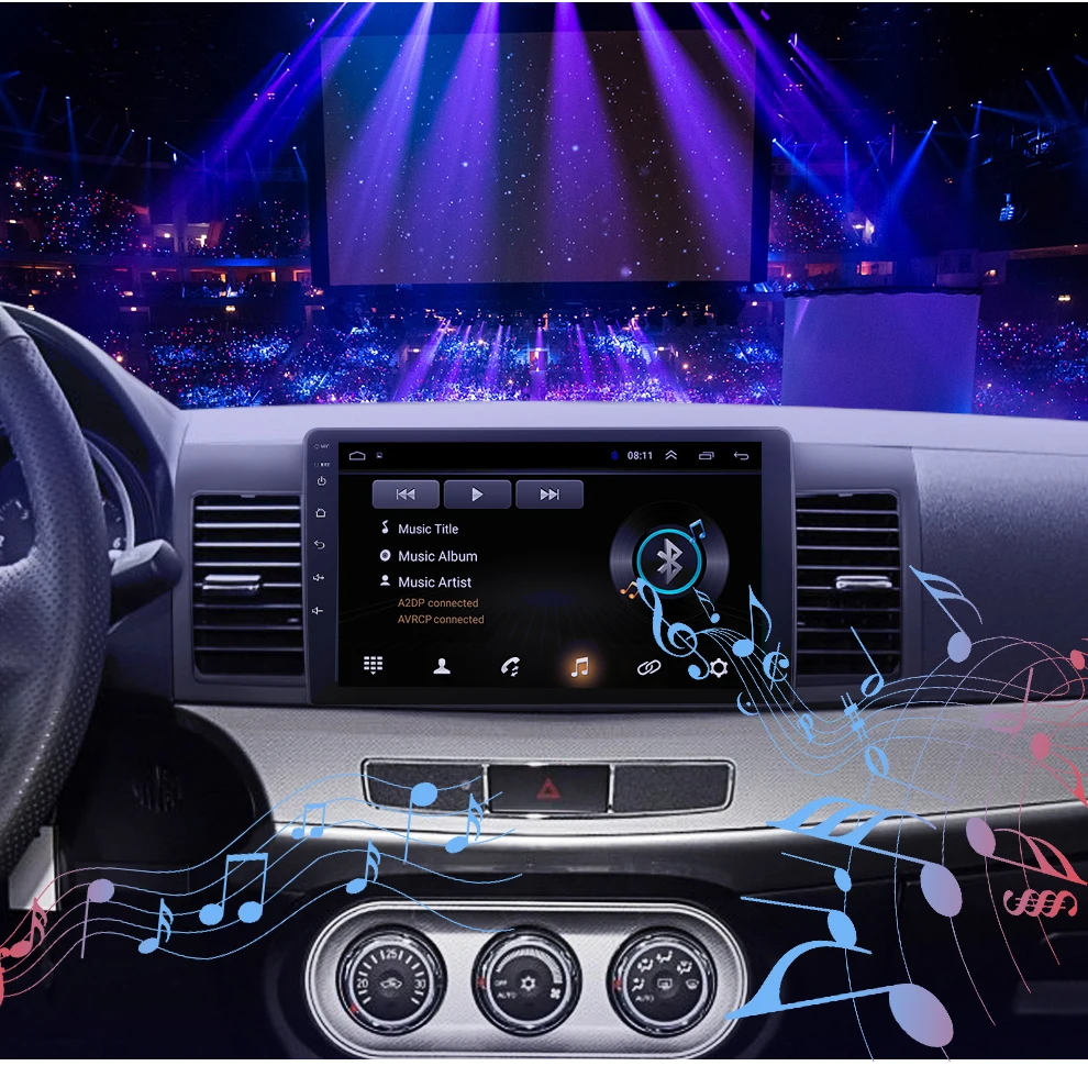 Perfect 2DIN 10.2" Android Car Radio 2+16G for Mitsubishi lancer 1024*600 Quad Core wifi Bluetooth video audio Multimedia car dvd Stereo 21