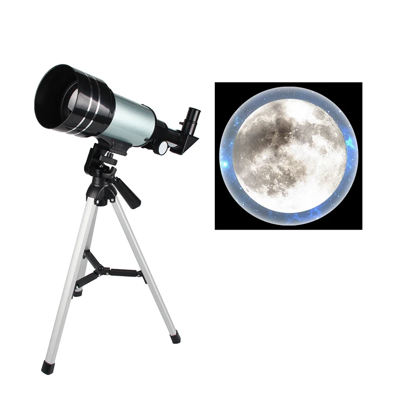Astronomical Telescope F30070 15-150x 70mm Zoom High-powered Monocular Digital Eyepiece with Aluminum Tripods RL38-0012 (8)