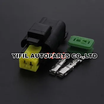 

100pcs/lot 2 Pin/Way FCI Waterproof Automotive Female Connector Water Temperature Sensor Plug 211PC022S0049