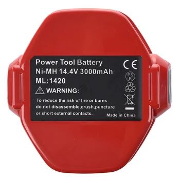 

14.4V 3000MAh Ni-MH Battery For MAKITA 1420 1422 1433 1434 1435 192699-A Red