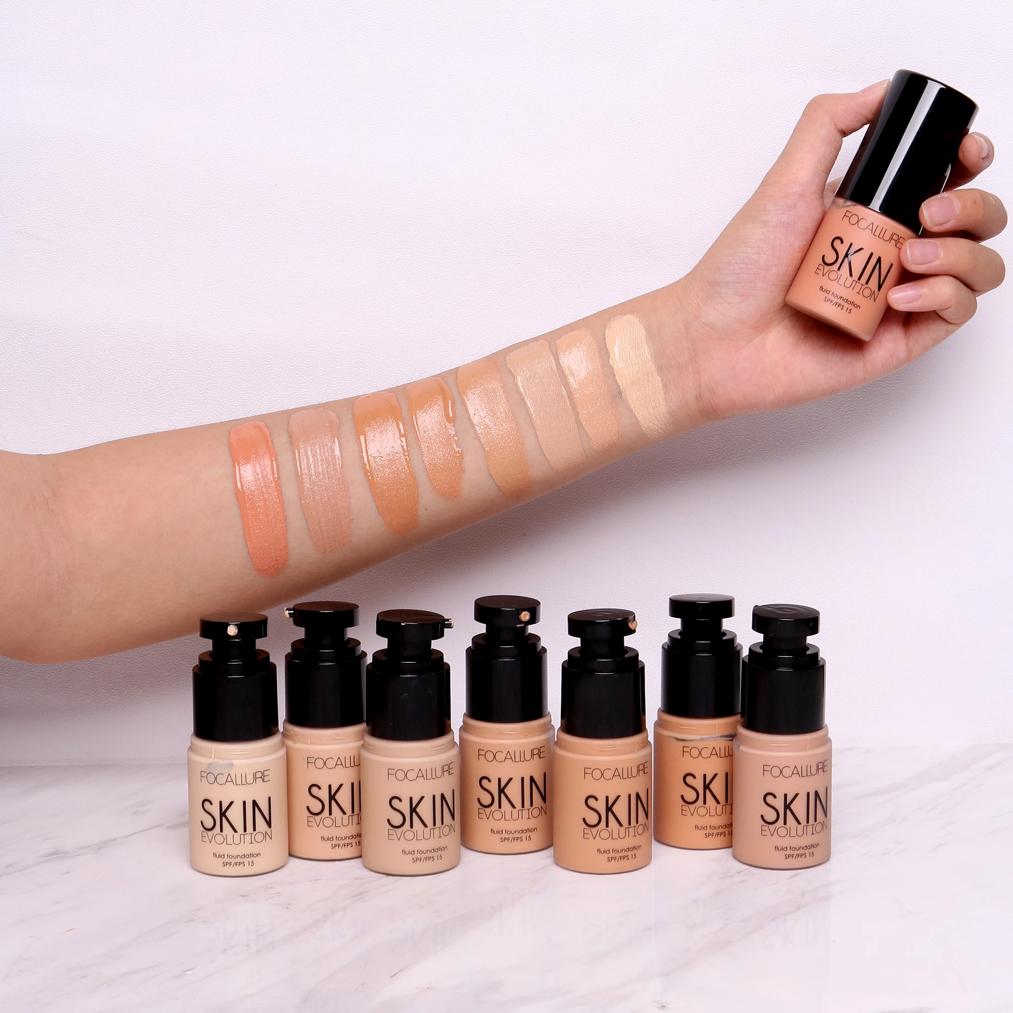 Жидкая водостойкая основа для макияжа лица 8 цветов|liquid foundation|cream foundationmakeup cream