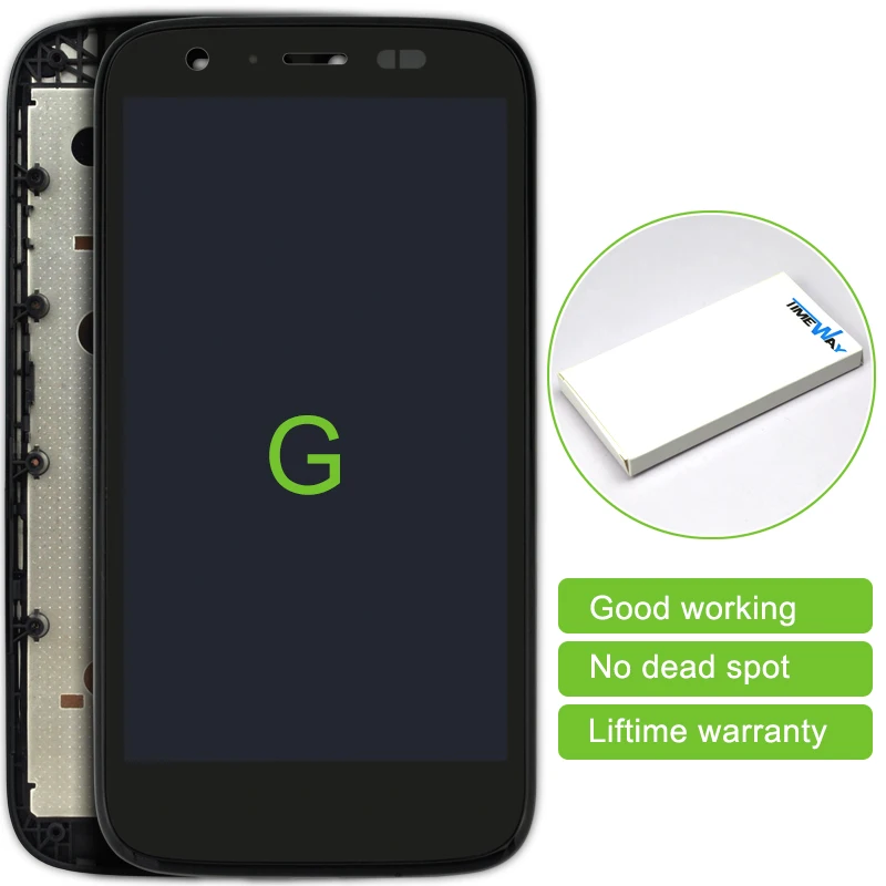 

DHL 10 pcs/lot For MOTO G LCD ,For motorola XT1033 XT1032 LCD Display Touch Screen Digitizer with Frame Assembly Free Shipping
