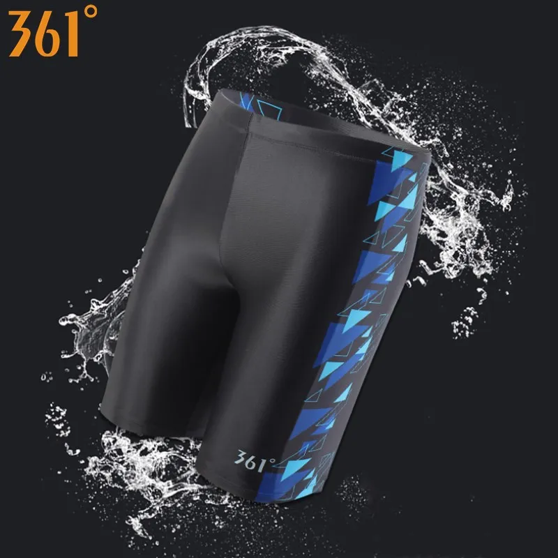 Ceny 361 odporne na chlor stroje kąpielowe dla mężczyzn długie kąpielówki profesjonalne mężczyźni strój kąpielowy sportowe obcisłe spodenki do pływania chłopcy strój kąpielowy