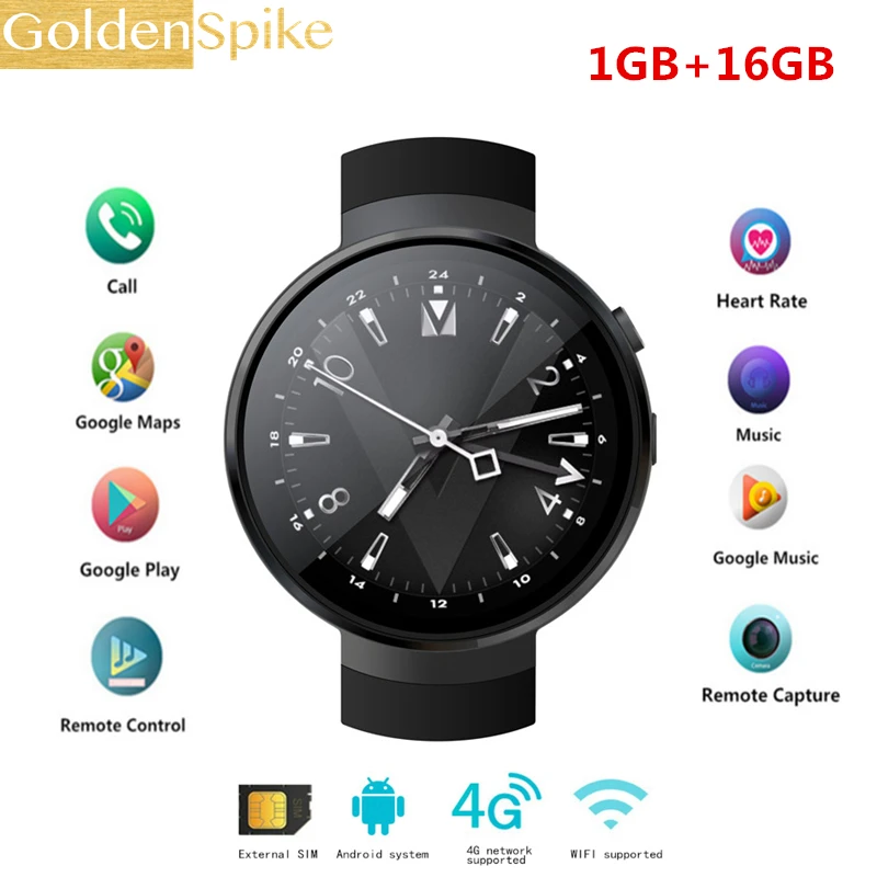 

Smart Watch Z28 Android 7.0 LTE 4G Bluetooth Smartwatch Heart Rate 1GB + 16GB Memory with Camera GPS WIFI PK LEM7 I7 Q1 pro 4G