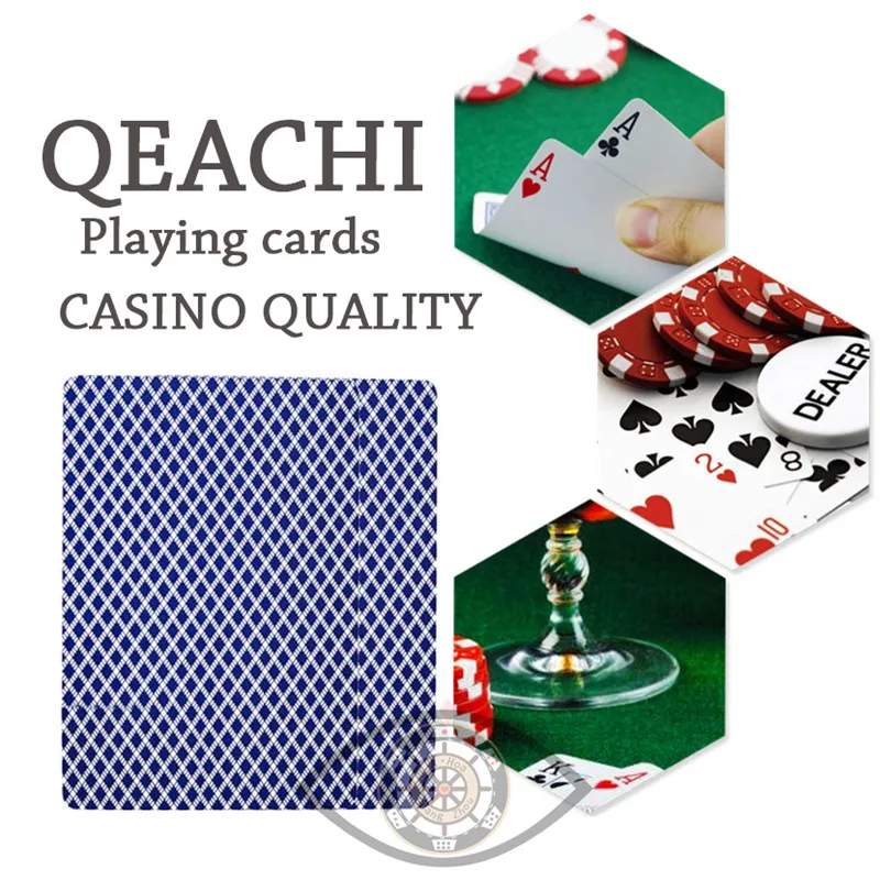 Невидимый помеченный трюк QEACHI покер пластиковые игральные карты для контактных линз Волшебный покер Невидимая ручка маркер анти обманка игры