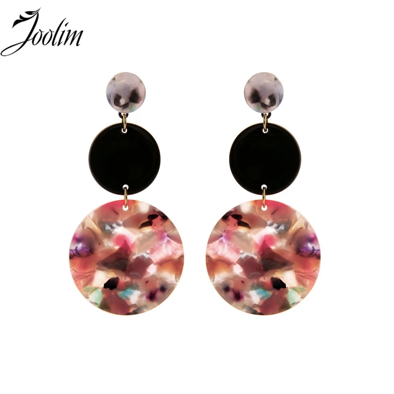 

Joolim Jewelry Wholesale Resin Hoop Earring 3 Circle Earring