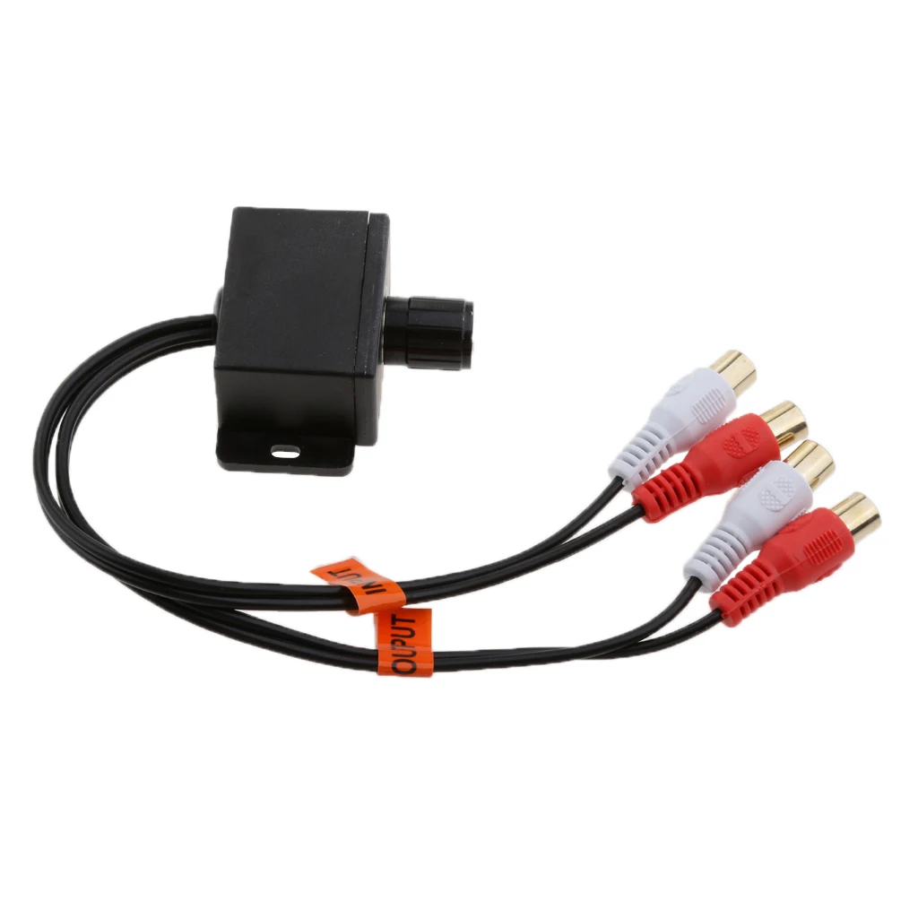 Universal Car Audio Amplifier Sound Adjuster RCA Level Remote Bass Control