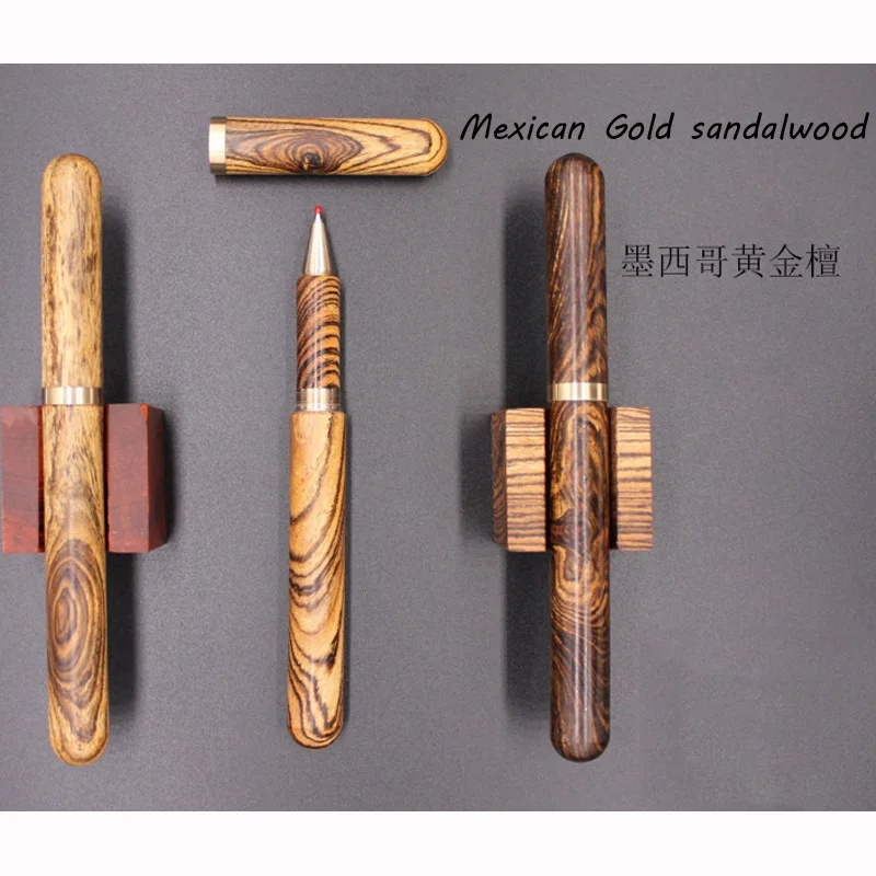 

Handmade Rare Wood + Copper Signature Pen Neutral Color Wooden Pen For Business and School as Luxury Gift