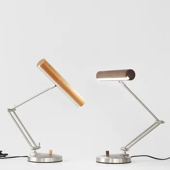 

Simple wood LED eye table lamp learning modern wooden or original bedroom living room bar decorated table light ZA928132