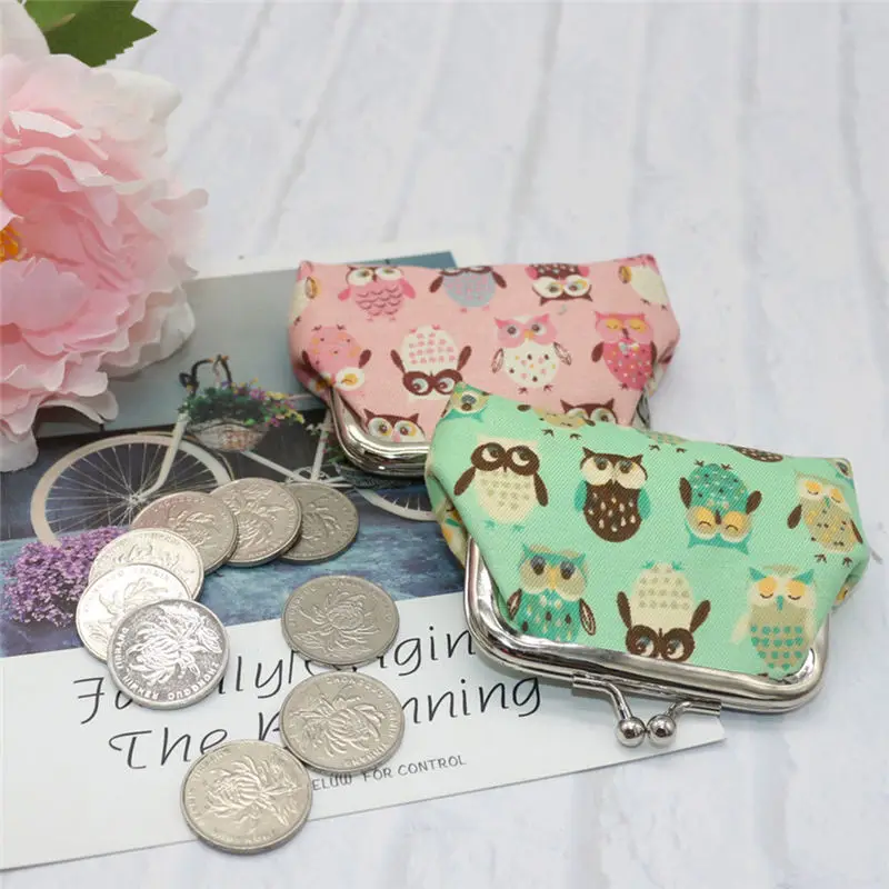 Women's Owl Coin Purse Money Bag Change Card Holders Small Wallet women's wallet clutch portfel cuzdan billetera carteira 40MA2015