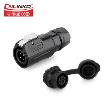 

CNLINKO Sodering M12 4 Pin Male Plug Female Socket Circular Power IP67 Waterproof Cable Aviation Connector Industrial LED Audio