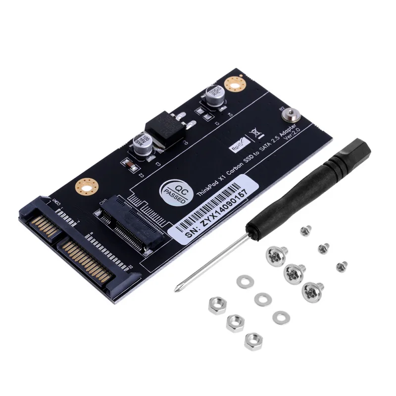 Горячая (20 + 6 Pin) SSD SATA 2,5 "V2.0 адаптер для lenovo Thinkpad X1 углерода 1 шт