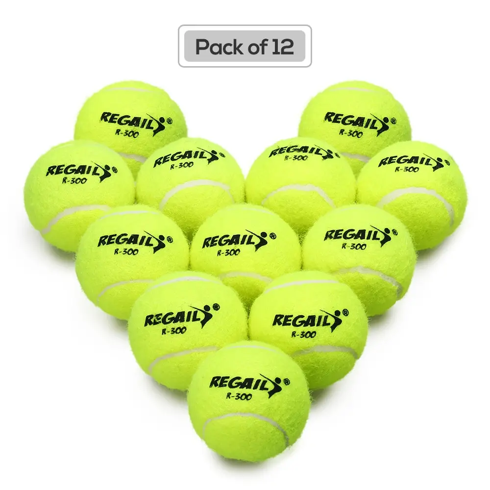 6 Pcs Rubber Tennis Ball Training Practice Tennis Balls Durable Practice Ball for School Club Competition Exercises