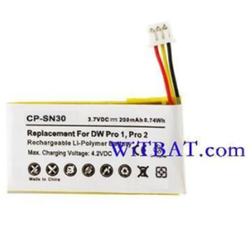 

Battery for Sennheiser D10 DW Office DW Pro 1&2&30 DW SD Pro1 DW-Reihe MB Pro 1&2 Li-Po Rechargeable 504374 BATT-03 3.7V 200mAh