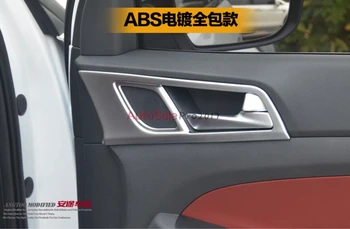 

ABS ACCESSORIES FOR HYUNDAI TUCSON 2015 2016 CHROME INNER DOOR HANDLE COVER BEZEL GARNISH TRIM INSIDE FRAME BOWL CATCH 4PCS/SET