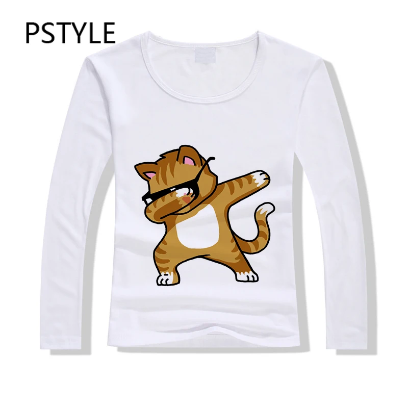 PSTYLE DAB футболка с единорогом в стиле хип хоп женская длинным рукавом животным
