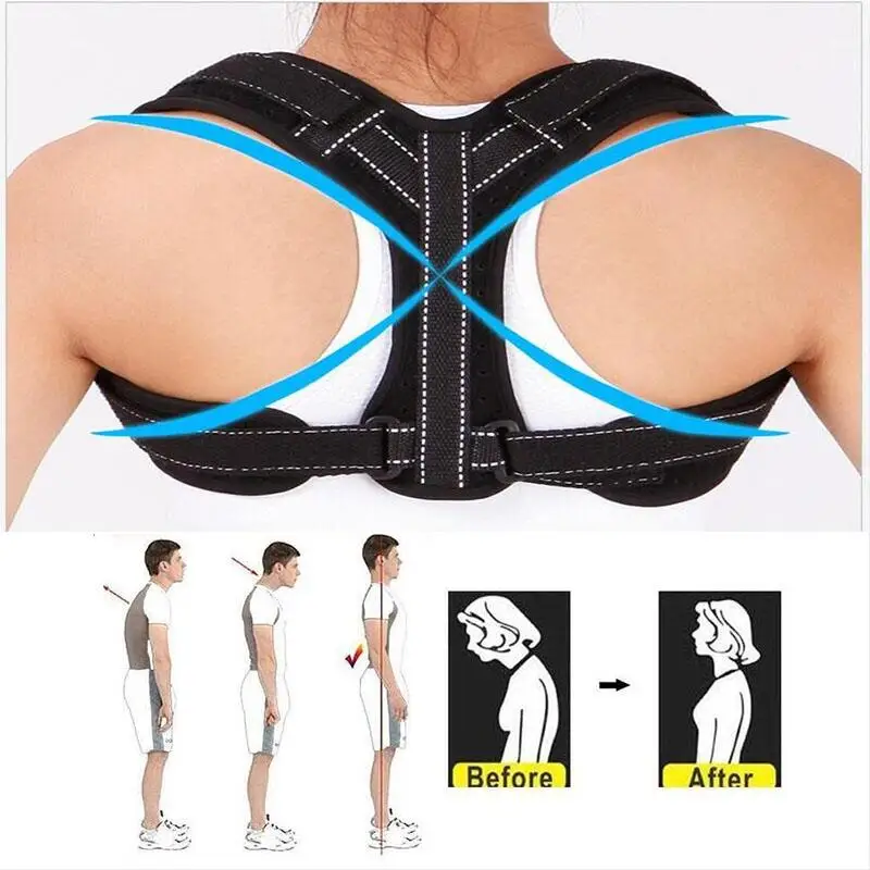 

Upper Back Posture Corrector Posture Clavicle Support Corrector Back Straight Shoulders Brace Strap Correctpor Health Care
