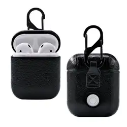 Наушники в стиле ретро кожаный чехол для Apple AirPods Беспроводной Bluetooth наушники роскошный защитный мешок для хранения