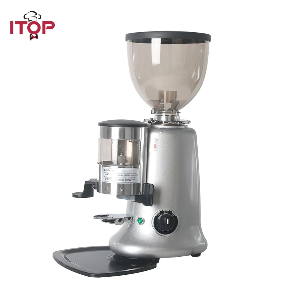 ITOP Black/Red/Sliver Electric Coffee Grinder Adjustable Dial Burrs