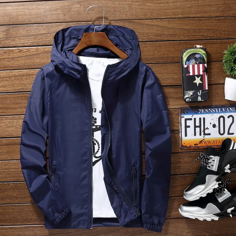 thumbnail image 1 of Chaqueta fina deportiva para ciclismo al aire libre para hombre, chaqueta cortavientos holgada informal para hombre, prendas de vestir de color caramelo, Tops, 1 of 5
