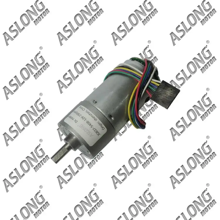 ASLONG JGB37 540B DC gear motor encoder code disc geared motor Tacho