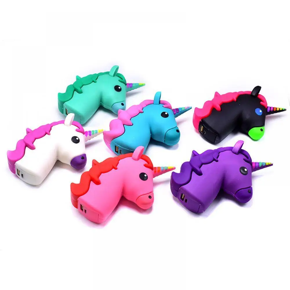 

3300mAh Unicorn Powerbank Cute Portable Emoji Power Bank Charger Cartoon Battery Charger For Iphone 7 Xiaomi Samsung