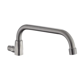 

304 stainless steel semi-automatic swing kitchen faucet Hotel chef's stovetop into wall stove faucet lo41019