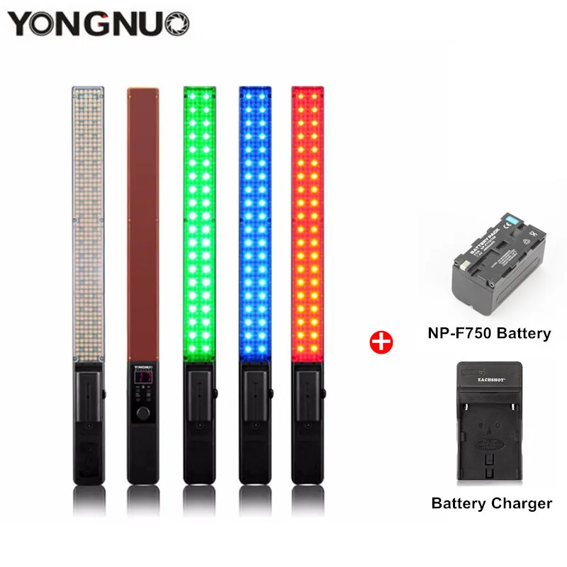 YONGNUO YN360 3200K 5500K ручной светодиодный светильник для видеосъемки RGB красочный 39 5 см