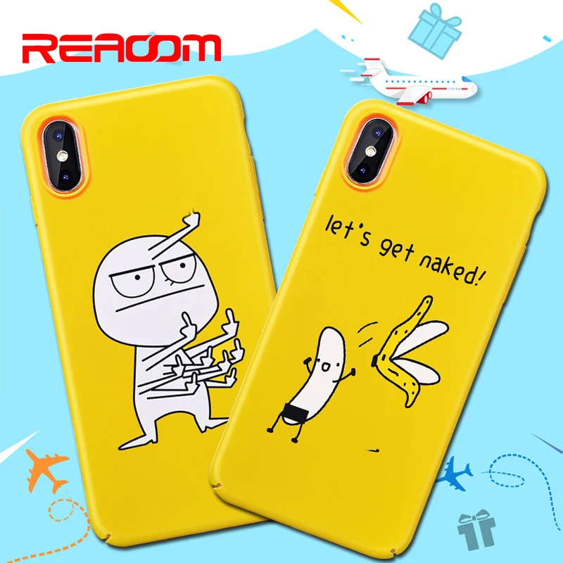 

REAOOM Cute Phone Cover for iPhone XS Max 8 Cartoon Case Patterned Case for iPhone XS XR X 7 6 6s 8 plus Luxury Case Phone Cover