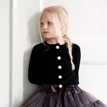 1 4T Baby Girl Cardigans Children Spring Coat Kids Girls Sweater Beading Cardigan Outerwear Jacket For