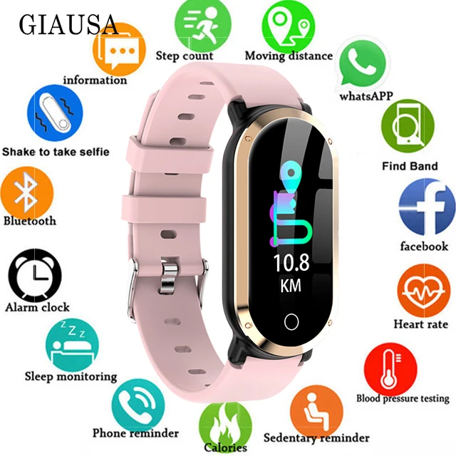 

New Stylish Smart Watch Women Waterproof Clock Heart Rate Monitor Blood Pressure Fitness Tracker Men Smartwatch for IOS Android