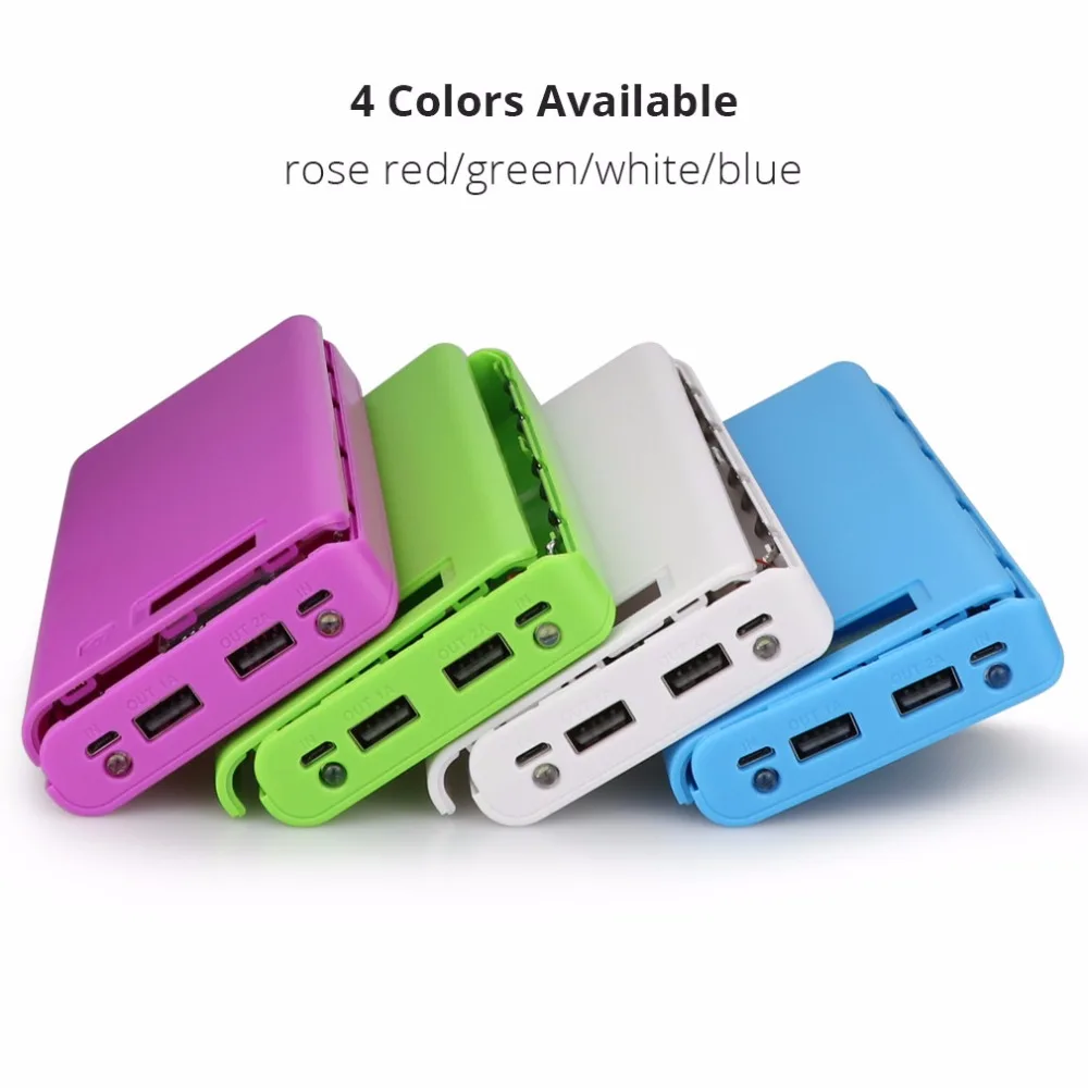 DIY 18650 зарядное устройство power Bank чехол ЖК-В дисплей 5 в Dual USB 8*18650 зарядное устройство чехол коробка power Bank оболочка для Xiaomi huawei