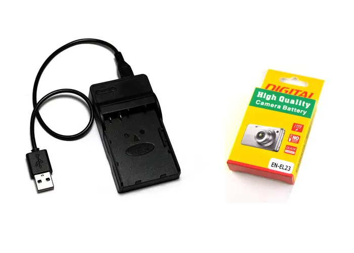 EN-EL23 Аккумулятор для камеры ENEL23 EL23 + зарядное устройство USB камер Nikon COOLPIX P600 P610 B700
