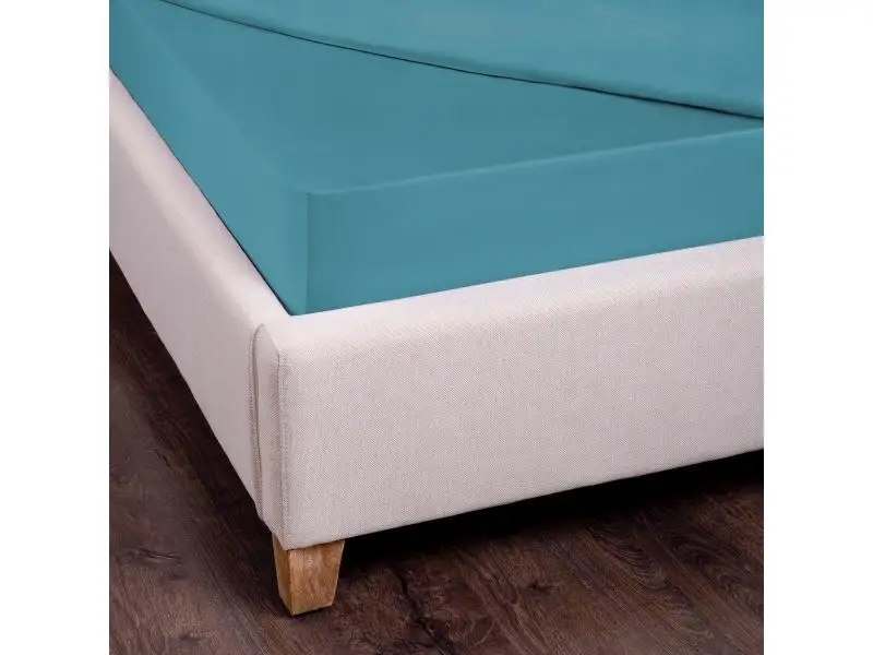 Простыня на резинке SANTALINO, 180*200 см, бирюзовый